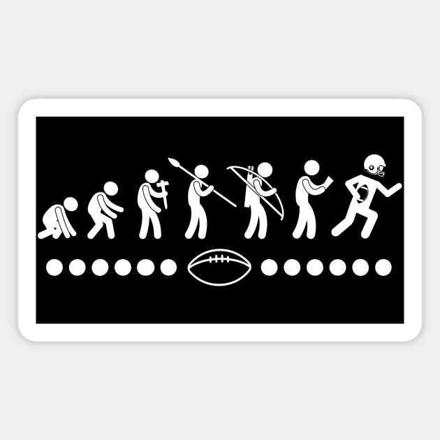 Football Evolution Magnet by EvolvedandLovingIt